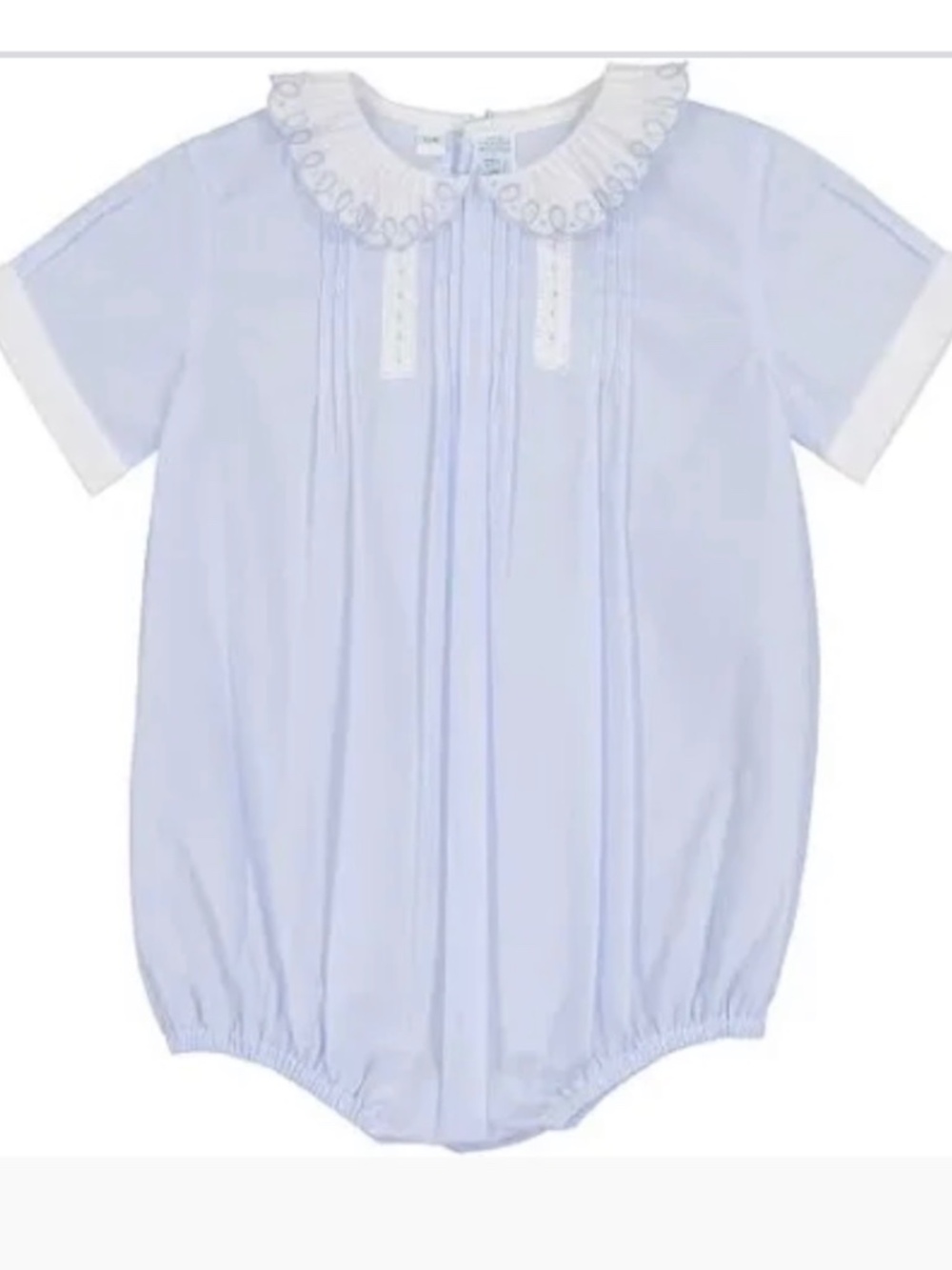 Heirloom Collection Boys Vintage Scalloped Collar Creeper